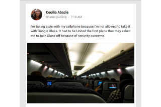 Illustration for article titled United Gives Grief To Google Glass User, Citing Security Concerns